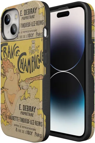 Vista 82 de Casely Funda para iPhone 15 Plus Todas las cosas divertidas Diversión en días laborables Diseño protector audaz Compatible con MagSafe
