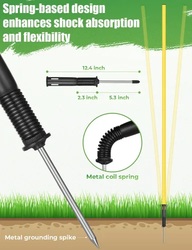 Vista 2 de GHB Soccer Agility Training Equipment, 6 Agility Poles, 20ft Speed Ladder, 12 Disc Cones, Resistance Parachute, Jump Rope, 5 Resistance Bands