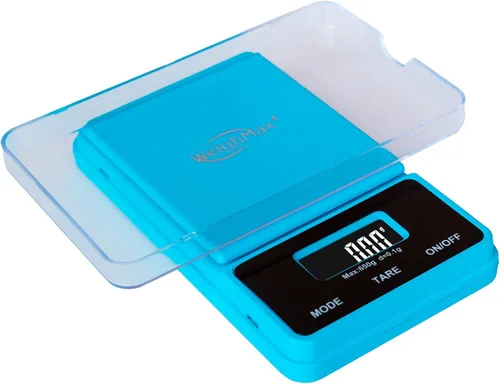 Vista 2 de Weighmax NJ650-Blue Dream Series - Báscula digital de bolsillo, 650 x 0.00 oz, color azul