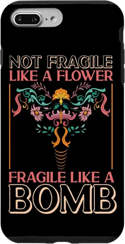 Vista 12 de iPhone 13 Pro Max feminista no frágil como una flor frágil como una bomba