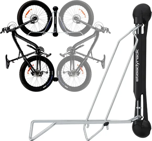 Steadyrack Soporte para Bicicleta de Neumáticos Gruesos – Montaje Vertical en Pared para Bicicletas de Neumáticos Gruesos con Neumáticos de