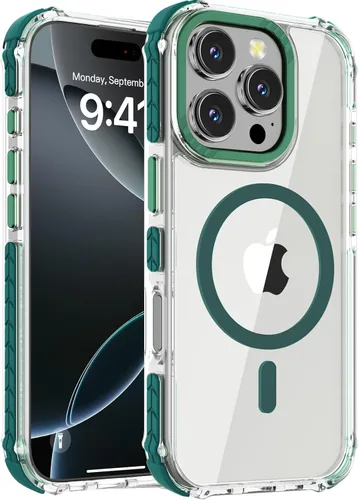 Vista 106 de DEERLAMN Funda Magnética Fuerte para iPhone Air 6.5 Pulgadas, [Compatible con Magsafe] [Protección contra caídas de grado militar] Funda protectora