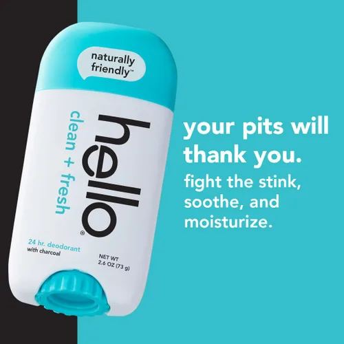 Vista 6 de Hello Pasta de dientes antiplaca, sin flúor para blanquear los dientes con sabor natural a menta y carbón activado, desodorante fresco y limpio