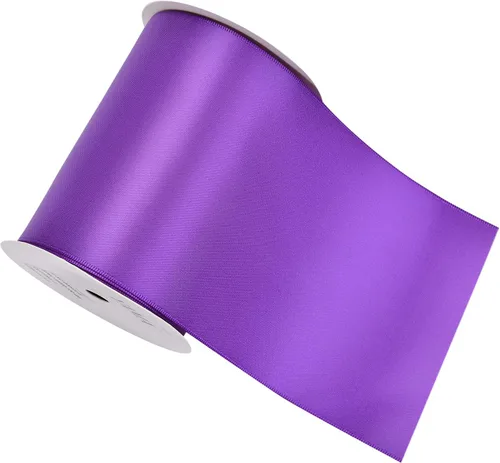 Vista 111 de YAMA Cinta de satén de doble cara, 1 1/2 pulgadas, 25 yardas para envolver regalos, color negro