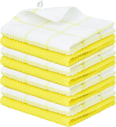 Vista 18 de Nialnant Paquete de 6 paños de cocina para lavar platos, 100% algodón, reutilizables, ultra suaves, absorbentes, de secado rápido, paños de cocina