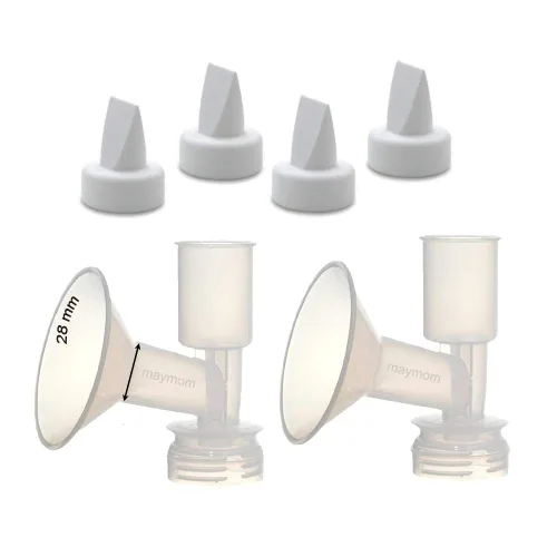 Vista 5 de Maymom Kit de brida pequeña de una pieza sin inserción, compatible con Ameda Purely Yours, extractor de leche Ultra