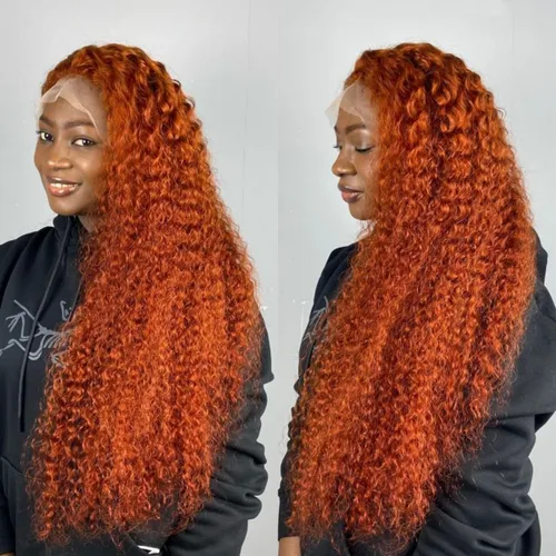 Vista 10 de Wear and Go - Pelucas sin pegamento, pelucas de encaje frontal de cabello humano precortadas con cabello de bebé, pelucas de encaje frontal de 13 x