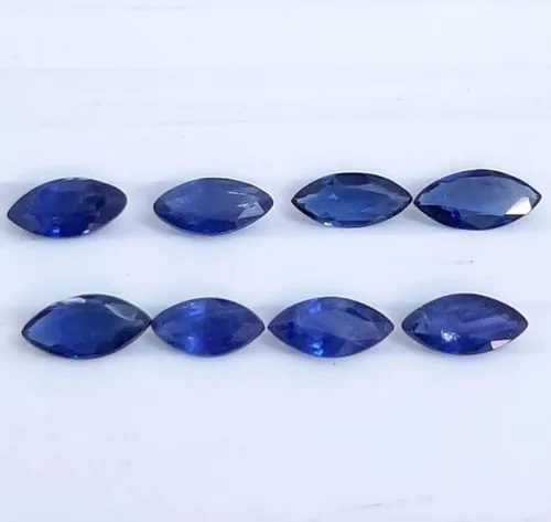 Vista 5 de Blue Sapphire Natural Gemstones Cut Stone Sapphire Healing Crystals, Marquise Energy Stone, Jewelry Making Birthstone Blue Crystals Assorted Loose