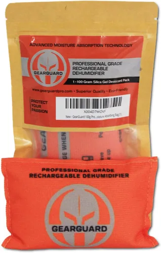 Deshumidificador recargable de grado profesional de 3.53 oz, desecante (paquete de 1) absorbentes de humedad para contenedores de almacenamiento,