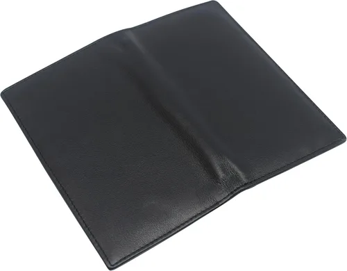 Vista 6 de RFID Bloqueo Bifold Cuero Genuino Tarjeta de Crédito Titular de Identificación Cartera Larga (CN Negro), CN Negro, Bifold