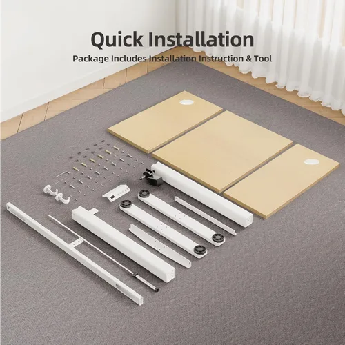 Vista 21 de INNOVAR Escritorio eléctrico de pie, escritorio de pie de altura ajustable, escritorio de pie de 40 x 24 pulgadas para computación de oficina