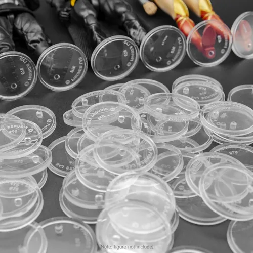 Vista 6 de SIXPOINTS Soporte para figura de acción de 6 pulgadas, base de plástico negro, soporte de soporte de modelo compatible con figuras de juguete 1/12