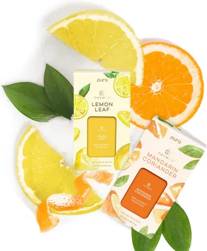 Vista 4 de Thymes Recambios Pura – Paquete de 2 aromas de difusor de aceite – Recambios de difusor Pura de larga duración – Fragancia premium para el hogar