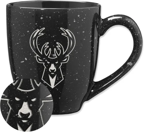 Vista 79 de Rico Industries NBA 16 oz Team Color Laser Engraved Speckled Ceramic Coffee Mug 3-Color del