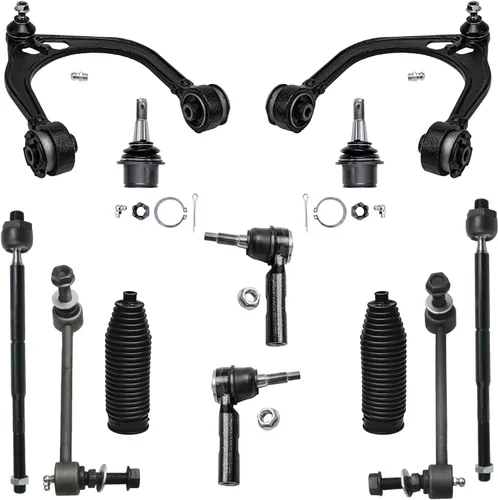 Vista 27 de Detroit Axle - Kit de suspensión frontal de 12 piezas para Toyota Corolla 2003 2004 2005 2006 2007 2008, 2 brazos de control inferiores, 2 rótulas