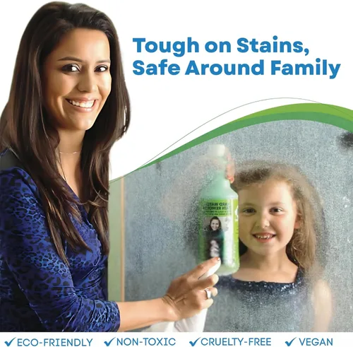 Vista 2 de Bio Clean: removedor de manchas de agua dura respetuoso con el medio ambiente (40 oz grande). Paquete de 2