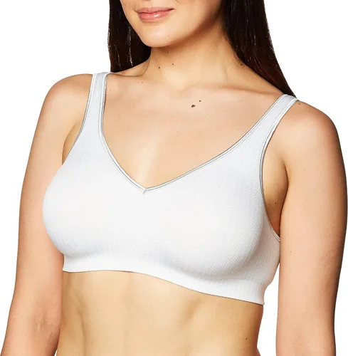 Hanes Women's Smooth Comfort Wireless Bra, Seamless Full-Coverage T-Shirt Bra, Moisture Wicking, Single & 2-Pack