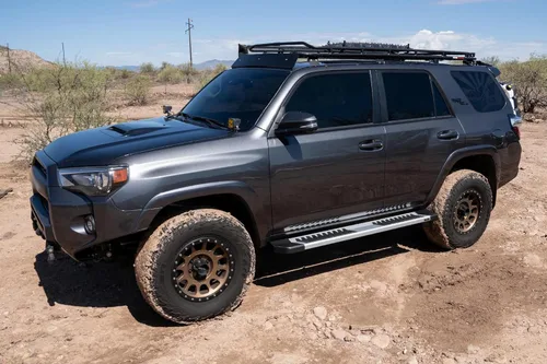 Vista 8 de Raptor Series Estribos escalones de 6 pulgadas de aluminio estilo OEM compatible con cabina extendida/doble 07-18 Silverado/Sierra 1500 07-19