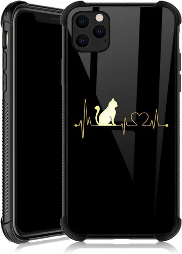 Vista 34 de ZHEGAILIAN Funda compatible con iPhone 11 Pro Max, funda protectora antideslizante de poliuretano termoplástico suave con cuatro esquinas reforzadas