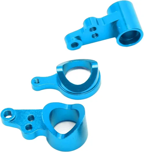 Vista 6 de Dilwe Kit de nudillos de dirección RC, conjunto de dirección de aleación de aluminio RC compatible con LC RACING 1/14 WLToys 1/14 144001 124018