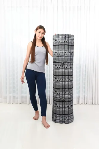 Vista 80 de Leewadee colchón tailandés enrollable para cama de invitados, tapete de yoga, para masaje tailandés, ecológico, orgánico y natural.