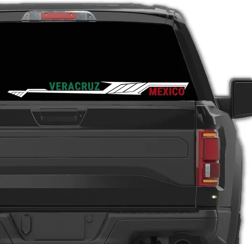 Vista 28 de Pegatinas de vinilo para tu camión de Aguascalientes México, calcomanías de diseño moderno de Estados mexicanos (15 pulgadas, Aguascalientes)