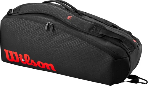 Vista 13 de WILSON Clash V3 Super Tour - Bolsas para raqueta de tenis, color negro y infrarrojo
