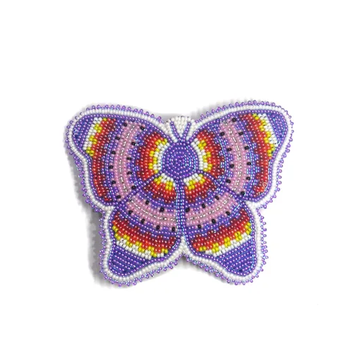 Vista 12 de Pinzas para el cabello con cuentas estilo nativo americano, colección hecha a mano (4 direcciones, pata de oso)