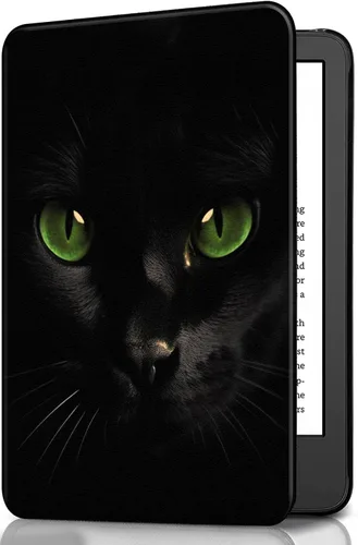 Vista 25 de Funda para Kindle básico de 6 pulgadas (11.ª generación), múltiples ángulos, piel sintética, delgada, con función de encendido y apagado automático