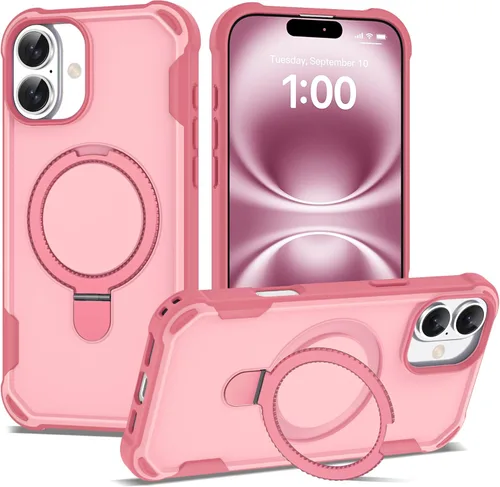 Vista 43 de Funda compatible con iPhone 11 de 6.1 pulgadas con soporte de anillo magnético [protección militar contra caídas] [compatible con MagSafe] Funda a