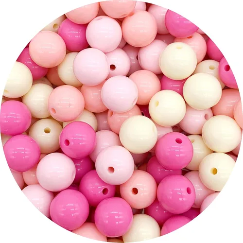 Vista 39 de BONNY BOXX 2000 cuentas redondas acrílicas de zafiro liso de 0.157 pulgadas, bolas de goma de mascar de resina plástica para hacer collares