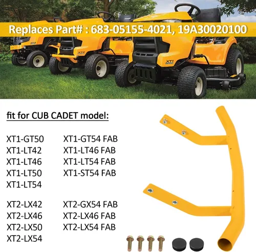 Vista 2 de 683-05155-4021 Kit de protección de parachoques delantero para Cub Cadet GT XT1 XT2 50 GX54 ST54 LX54 LX50, repuesto para # 683051554021#