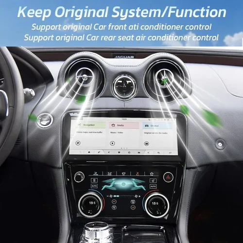 Vista 5 de Pantalla táctil de 7 pulgadas de reemplazo de control de clima para Jaguar XJ XJL 2009-2018 pantalla táctil completa HVAC AC Panel aire