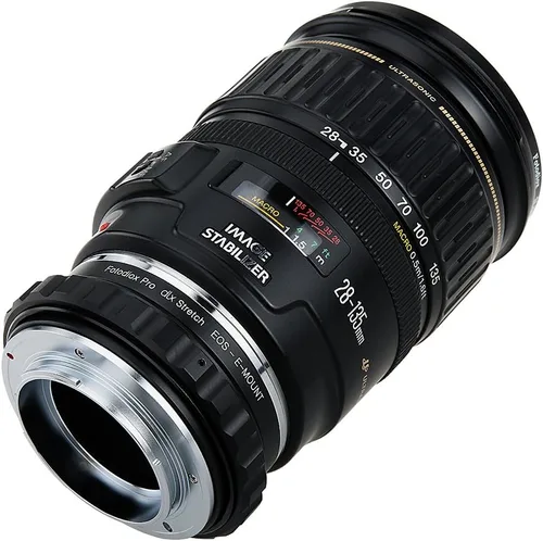 Vista 6 de Fotodiox Adaptador de montaje de lente extensible DLX compatible con lentes Canon EOS EF y EF-S a cámaras Sony E-mount