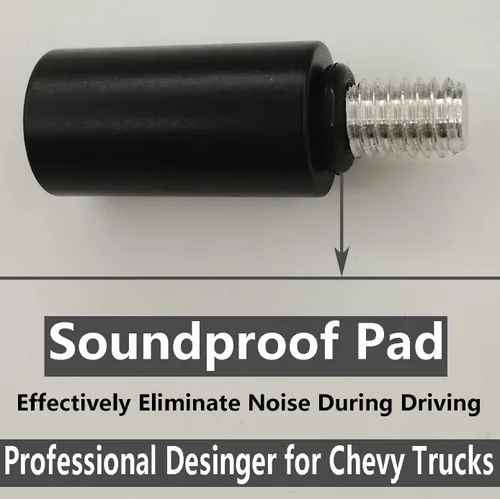 Vista 3 de Antena corta de aluminio de 4 pulgadas para Chevy Silverado 1500 (1999-2023), Chevrolet Silverado 2500 (1999-2023), Chevrolet Chevy Silverado 3500