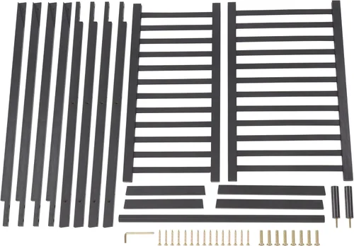 Vista 5 de Finnhomy Estante de ropa de bambú portátil extra grande con estantes de almacenamiento de 2 ruedas para recibidor y dormitorio, diseño patentado