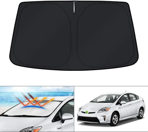 Vista 35 de KUST Parasol para parabrisas para Volkswagen VW ID.4 2021-2025 2026, accesorios para ventana, protector plegable, bloquea los rayos UV, mantiene