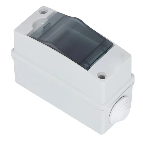 Vista 7 de Caja de protección de distribución de 8 vías, IP65 2 riel DIN impermeable, transparente, caja de conexiones de distribución para disyuntor de pared