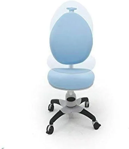 Vista 4 de ApexDesk Little Soleil Serie DX - Silla ajustable en altura, color azul