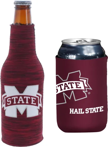 Vista 101 de College Team Color Logo Can & Bottle Holder Insulator Beverage Cooler Set