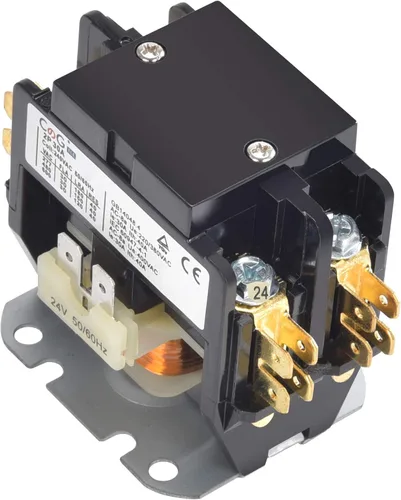 Contactor de aire acondicionado de 2 polos 30 A 24 V, Contactor del condensador Contactor del compresor..