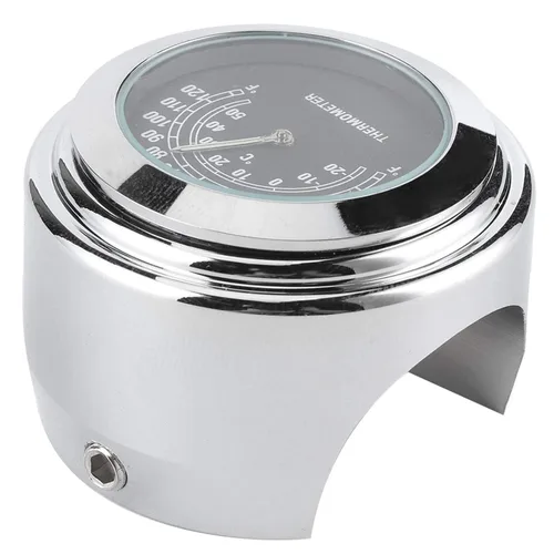 Vista 5 de Termómetro de reloj para manillar de 1 pulgada 7/8 pulgadas ‑20 ℃ ‑ 122.0 °F Dial de medición resistente a la intemperie para montaje de motocicleta
