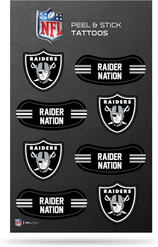 Vista 27 de Rico Industries NFL Footbal Peel & Stick Temporary Tattoos - Eye Black - Game Day Approved!