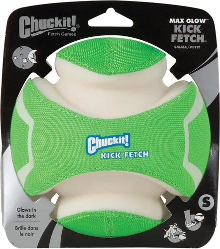 Vista 2 de ChuckIt! Kick Fetch - Pelota de juguete para perro, brilla en la oscuridad, pequeña
