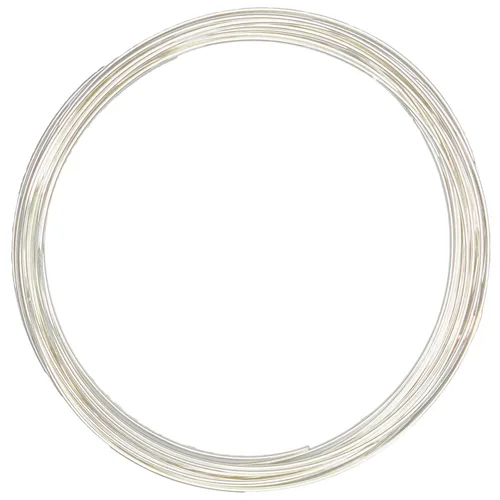 Alambre de plata fina 999 calibre 10, redondo, extremadamente suave - 0,3 m - para arte en joyería de WIZART