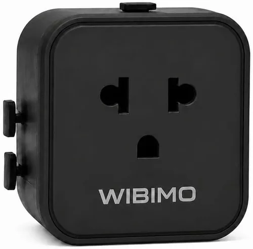 Adaptador de viaje universal, convertidor de enchufe 4 en 1 en todo el mundo para enchufes de la UE Reino Unido AU EE. UU., Cargador de alimentación