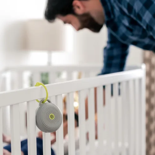 Vista 9 de Máquina de sonido Hushh de Marpac para bebés, máquina de sonido de ruido blanco portátil, electrónica, color gris