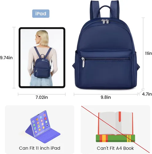 Vista 4 de LOVEVOOK Mini mochila pequeña y linda mochila de moda para niñas y mujeres