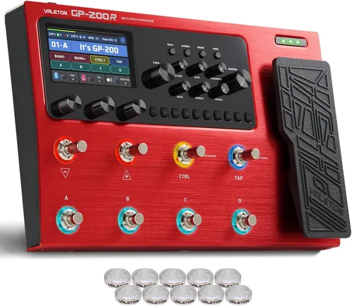 Vista 11 de Valeton Multi-Effects con Pedal de Expresión Guitarra Bajo Amplificador Modelado IR Gabinetes Simulación Multi Idioma Estéreo OTG Interfaz de Audio