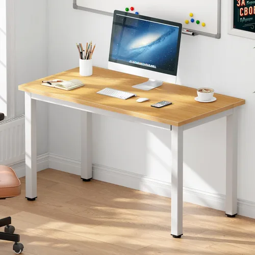 Vista 85 de DlandHome Escritorio pequeño para computadora de 31.5 pulgadas, mesa de escritura para espacios pequeños, mesa de estudio, escritorio para Negro